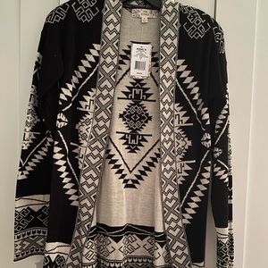 Black and beige sweater